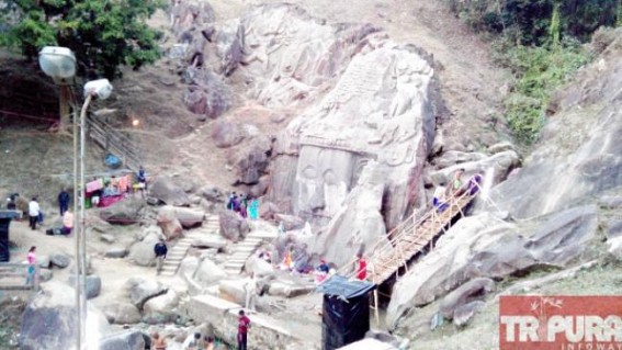  2 days long makar sankranti mela ended at Unakoti: Historical spot loses glory due to the negligence of Government and Archeological survey of India